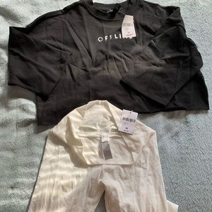 Offline shirt and White leggings